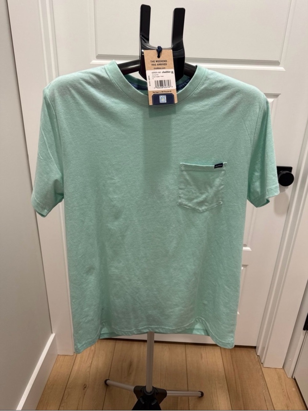 chubbies Mint Green Short-Sleeve Pocket Tee